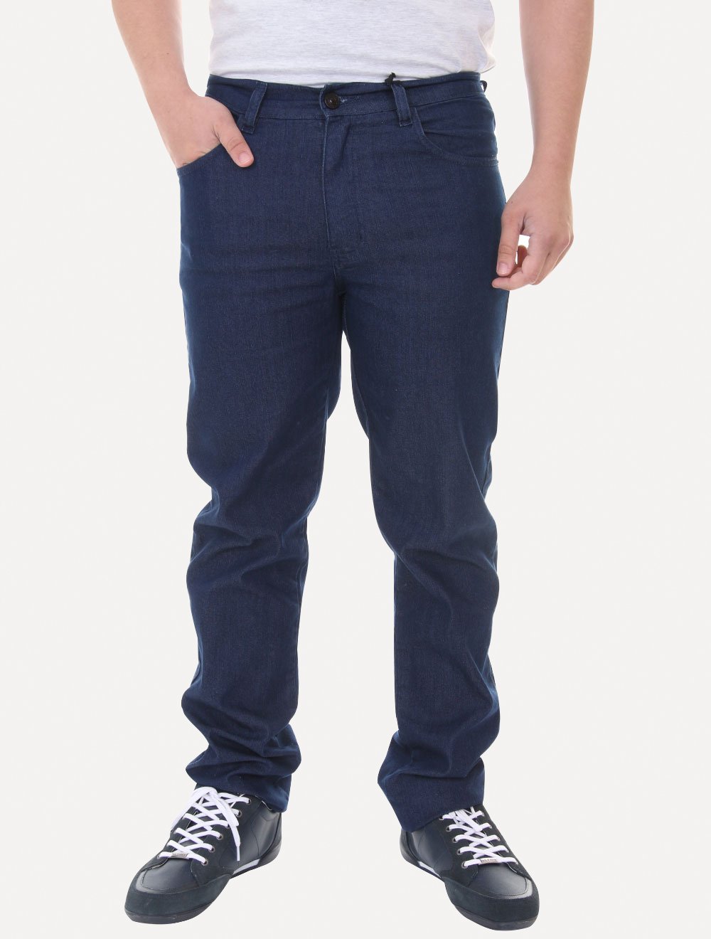 Calça Aramis Jeans Five Pockets Custom Tag Filigran Azul