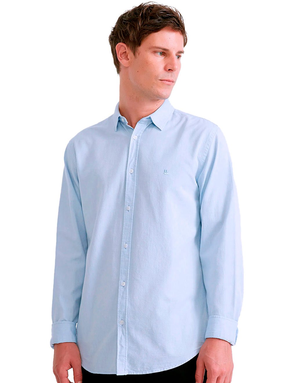 Camisa Foxton Masculina Oxford Summer Azul Claro