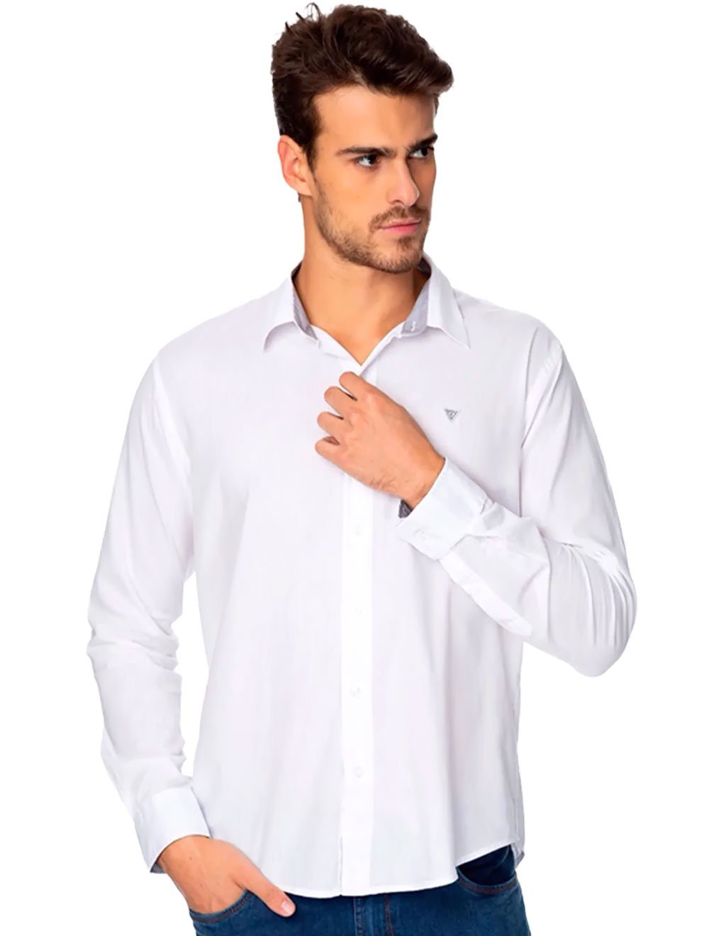 Camisa Guess Masculina Classic Icon Branca
