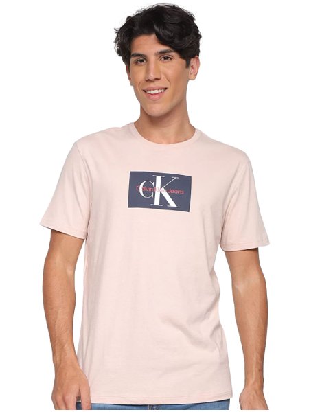 Camiseta Calvin Klein Jeans Shadow Points Azul Marinho