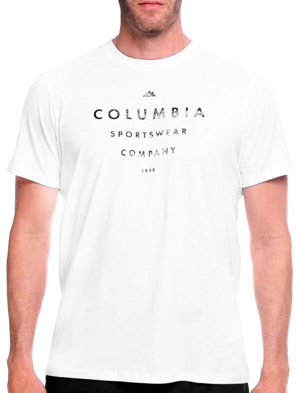 Camiseta Columbia Masculina Stack Attack Branca