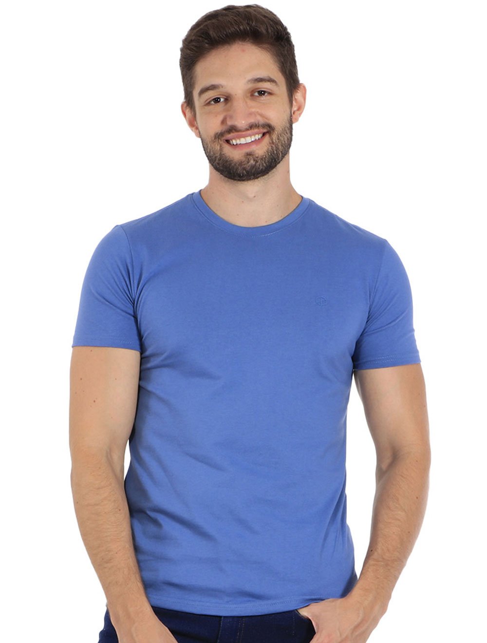 Camiseta Disky Masculina Essential Infinity Azul Escuro