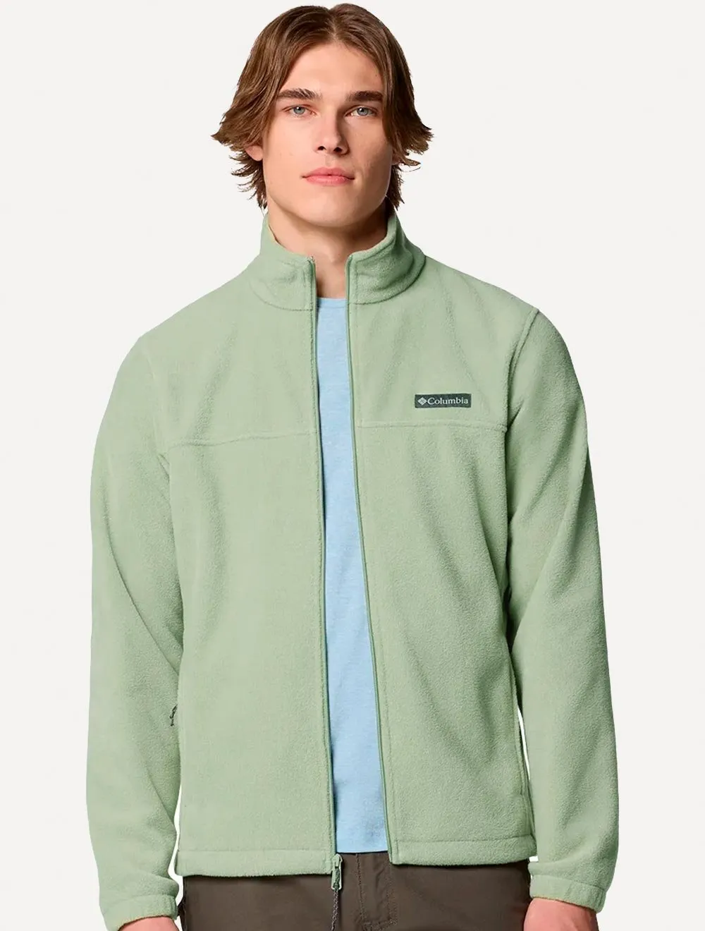 Jaqueta Columbia Masculina Fleece Steens Mountain Full Zip Verde