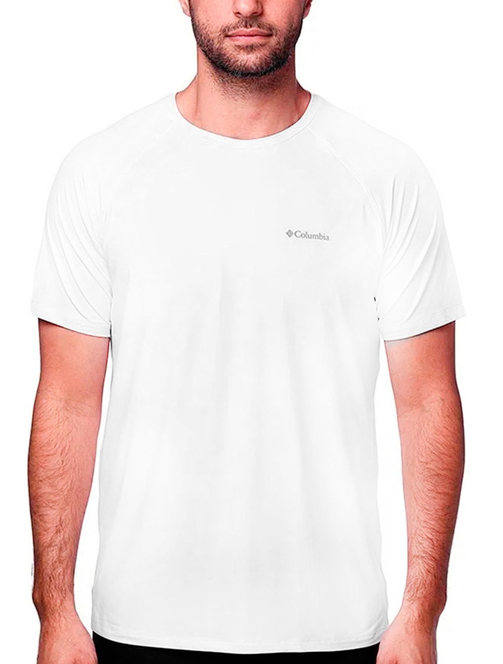 Camiseta Columbia Masculina Basic Logo Branca
