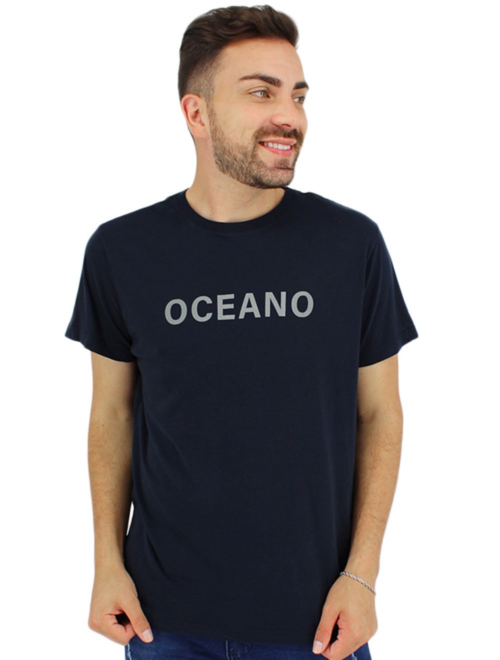 Camiseta Foxton Masculina Oceano Azul Marinho
