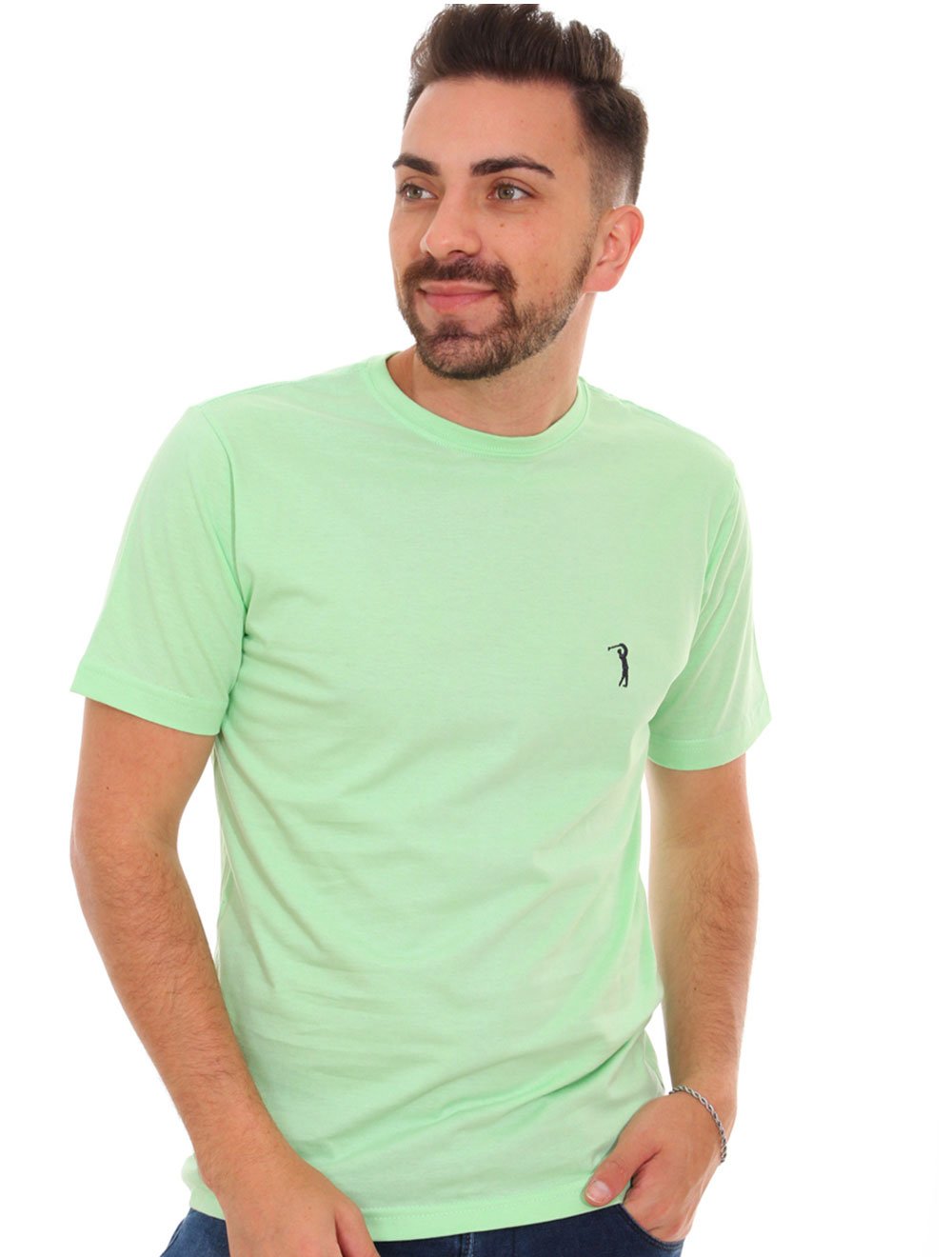 Camiseta Aleatory Masculina Green Tea Verde