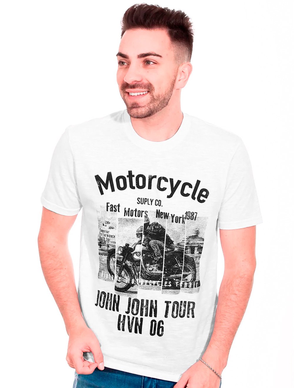 Camiseta John John Motor Rider Masculina – QVML