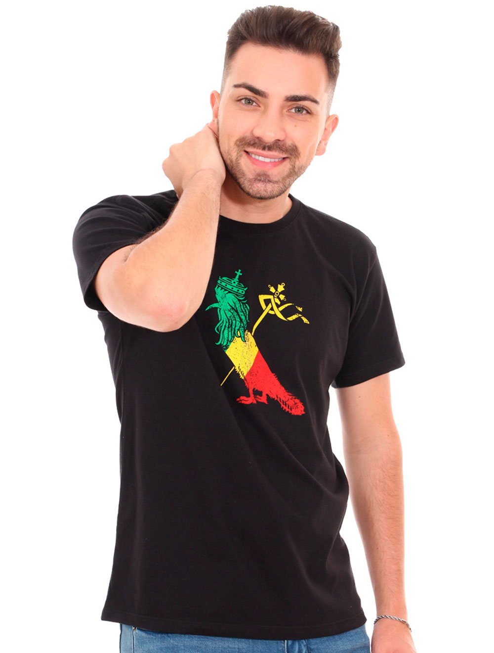 Camiseta Reserva Masculina Woodpecker Jamaica Preta