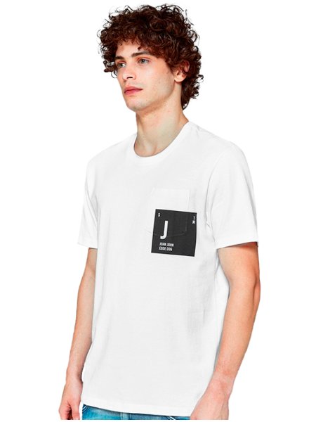 Camiseta John John Masculina JJ Logo Branca - Branco