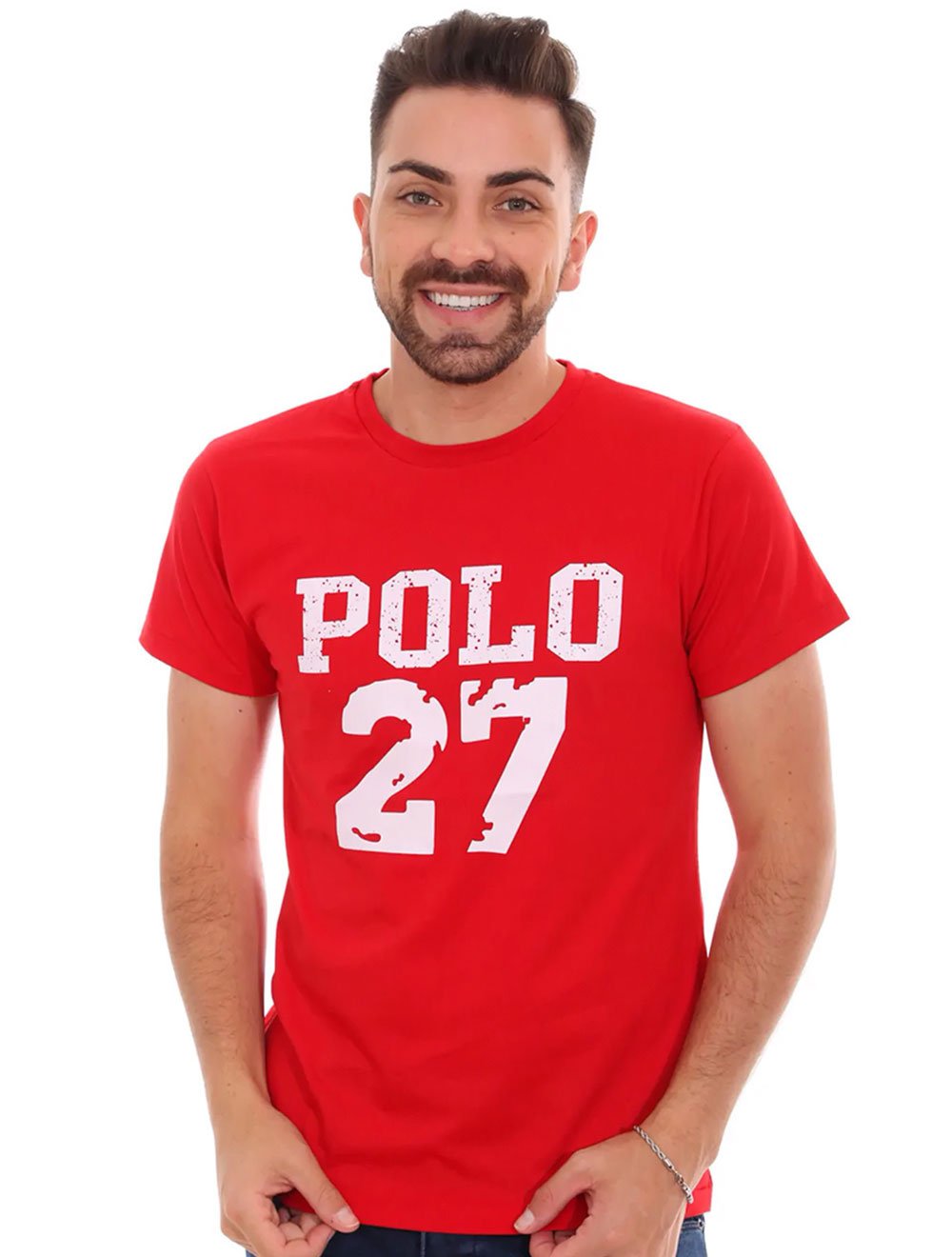 Camiseta Ralph Lauren Masculina Polo 27 Vermelha