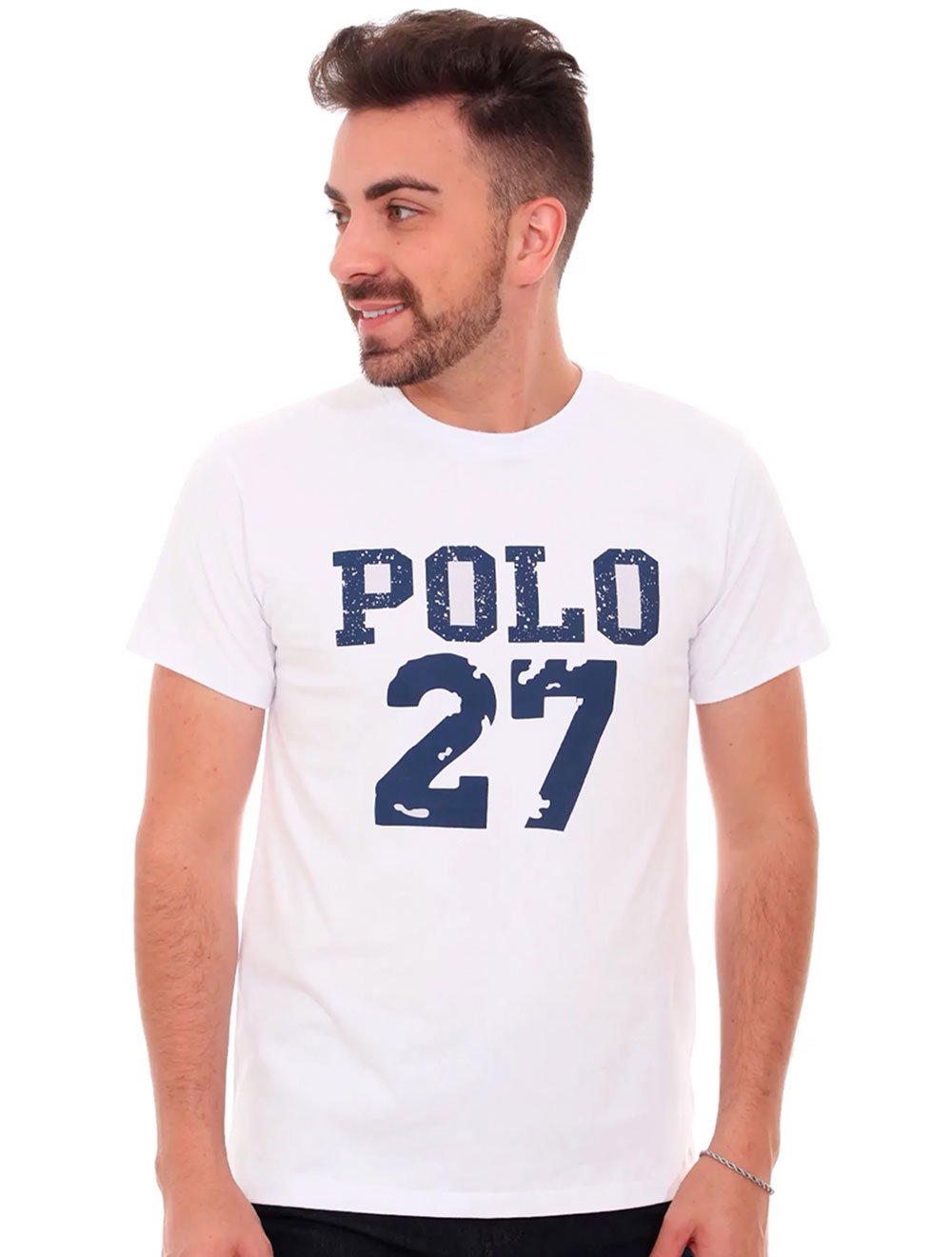 Camiseta Ralph Lauren Masculina Polo 27 Branca