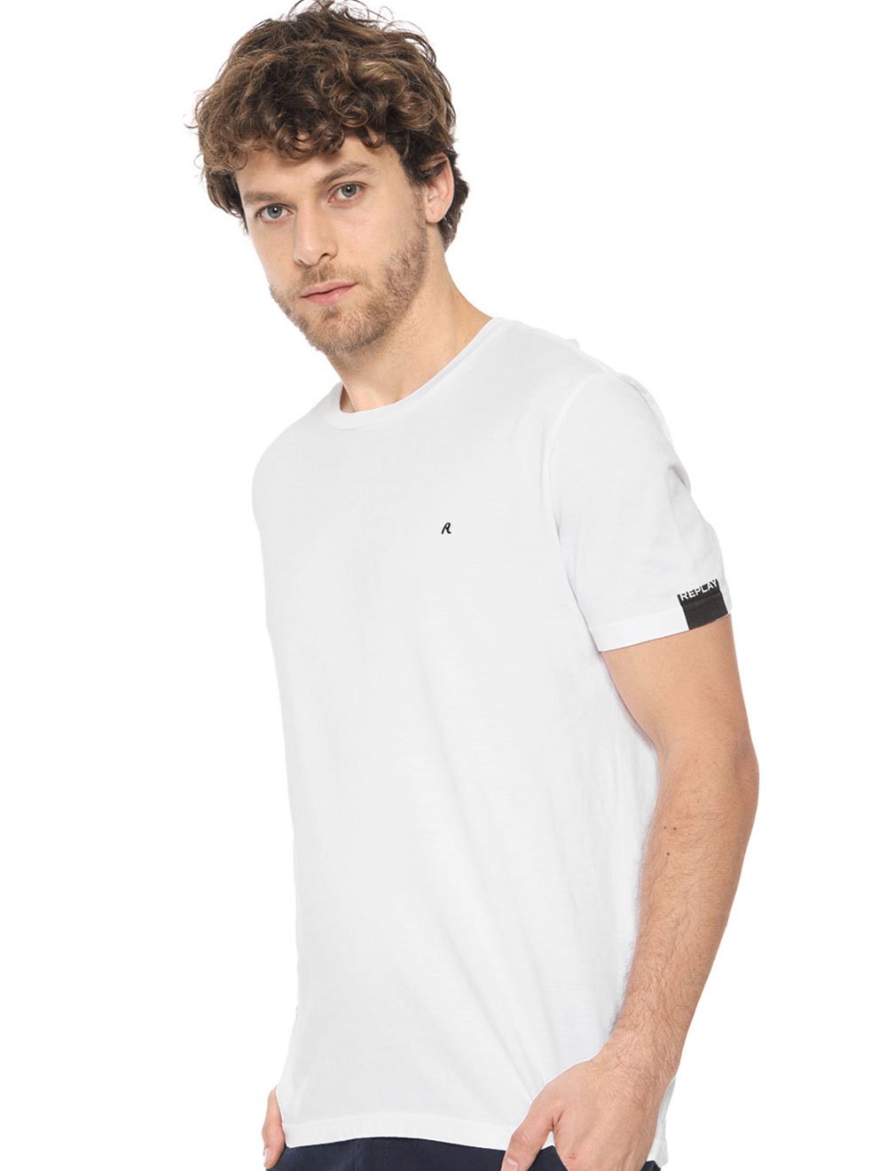 Camiseta Replay Masculina R Basic Branca