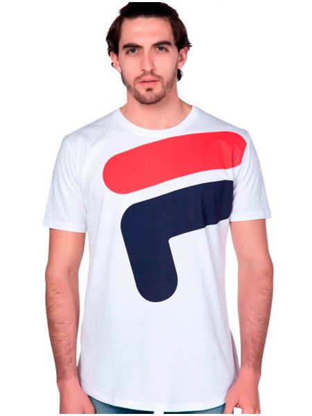 Camiseta Fila Masculina Floating F Oversize Branca