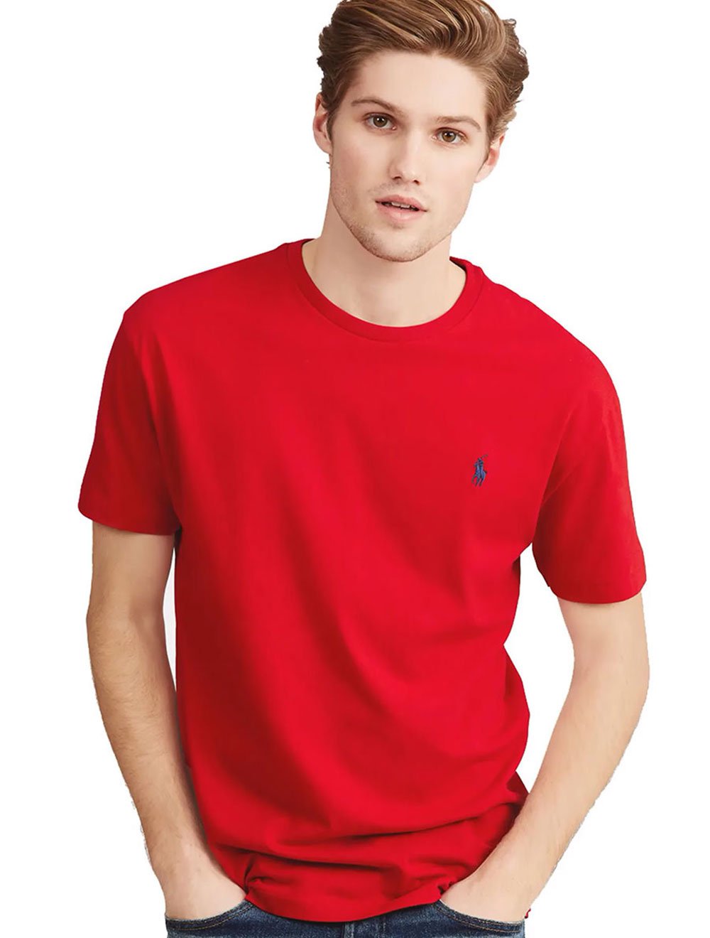 Camiseta Ralph Lauren Custom Fit Vermelha