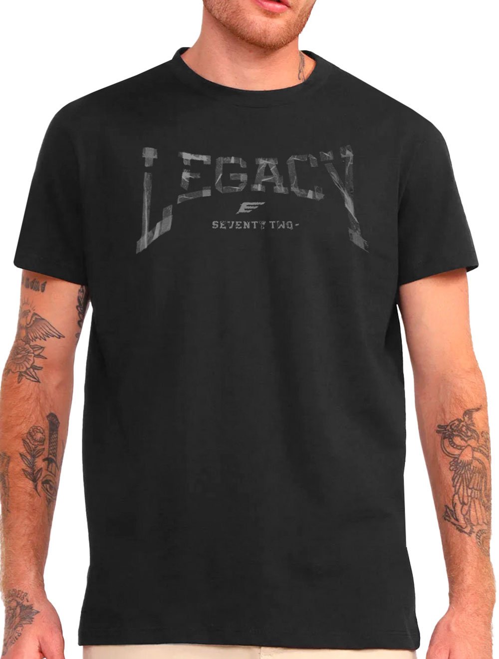 Camiseta Ellus Masculina Legacy Tape Classic Preta