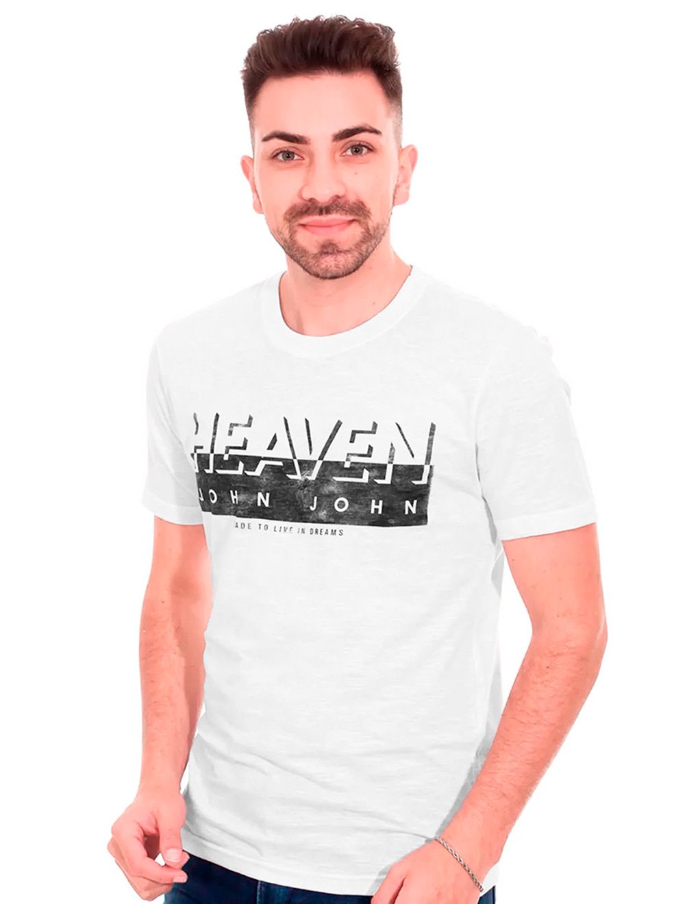 T-shirt Masculina Rg Heaven Transfer - John John - Branco