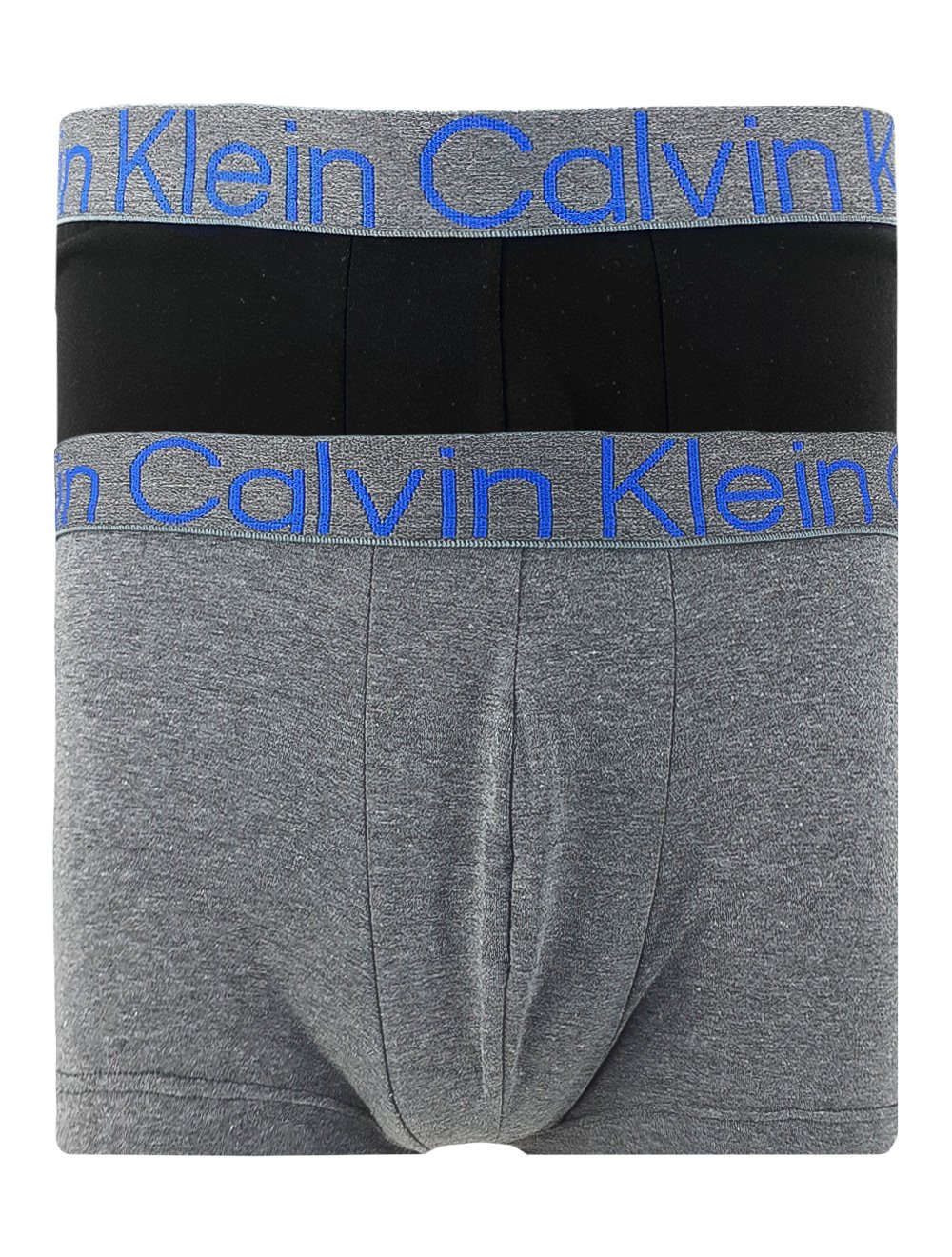 Cueca Calvin Klein Low Rise Trunk Preta/Cinza Pack 2UN