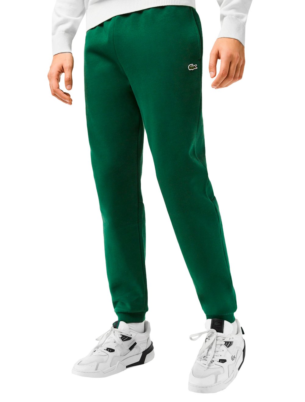 Calça Lacoste Masculina Moletom Sport Cotton Fleece Croco Verde
