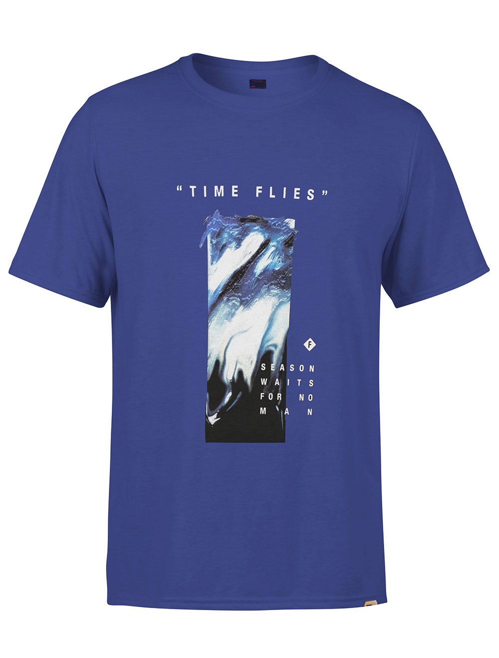 Camiseta Forum Masculina Time Flies Azul Royal