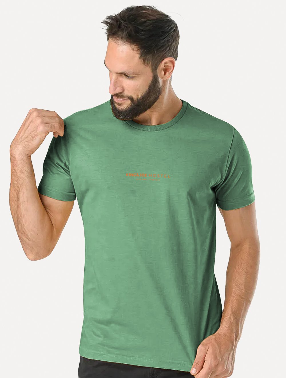 Camiseta john john masculina logo colorfull branca