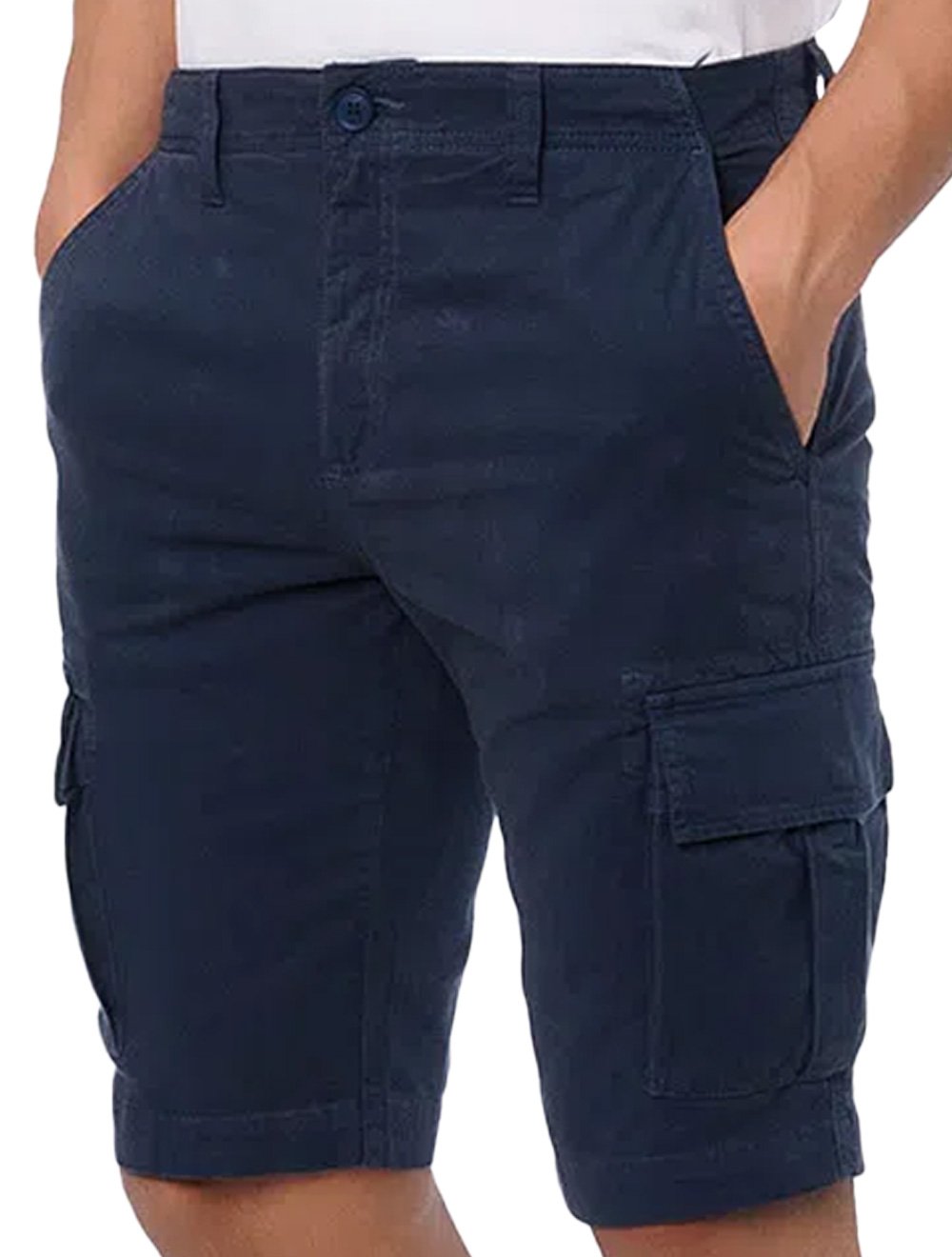 Bermuda Calvin Klein Jeans Masculina Color Cargo Azul Marinho
