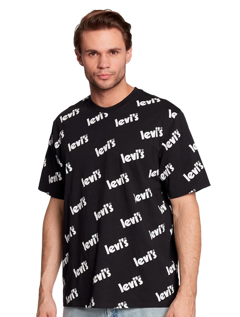 Camiseta Levis Masculina Relaxed Print Pattern Preta