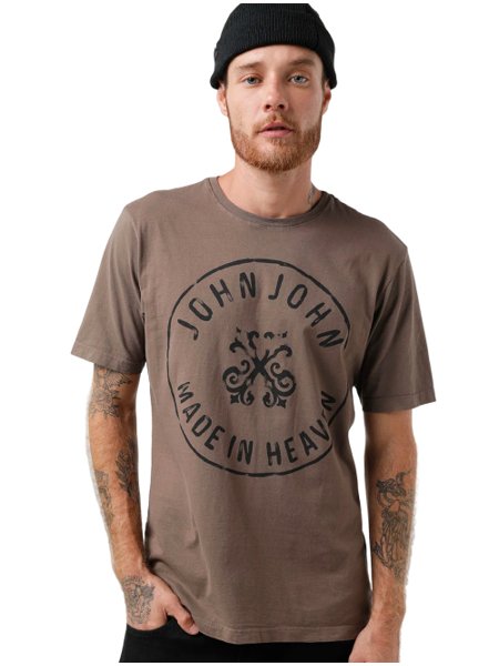 Camiseta John John Palm Bege - Faz a Boa!