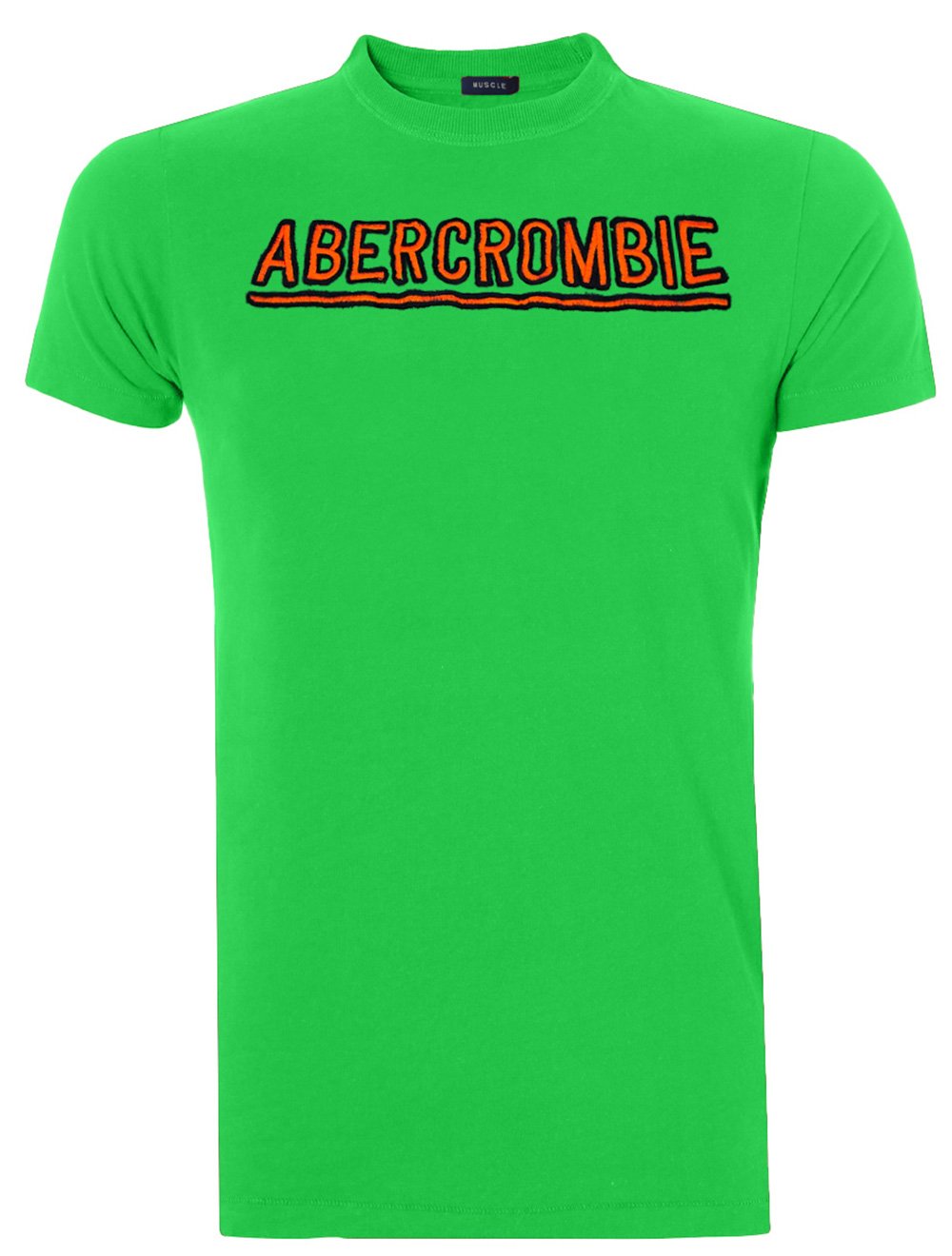 Camiseta Abercrombie Masculina Muscle Logo Display Embroidered Verde