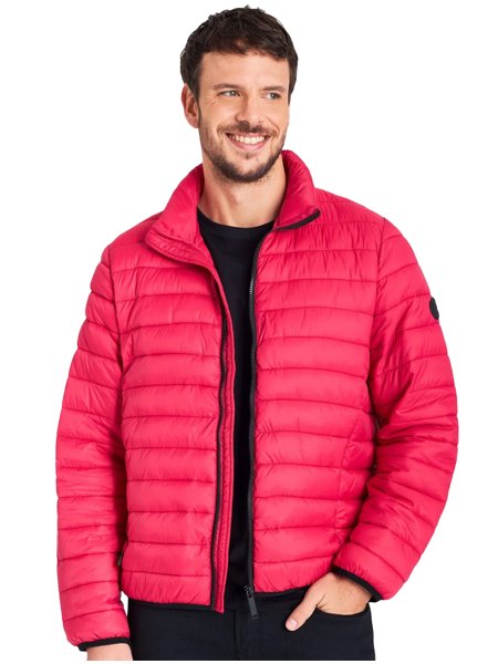 Jaqueta Reserva Masculina Nylon Puffer Downtown Tag Vermelha