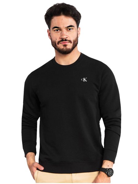 Moletom Calvin Klein Jeans Masculino Crewneck CK Logo Outdoor