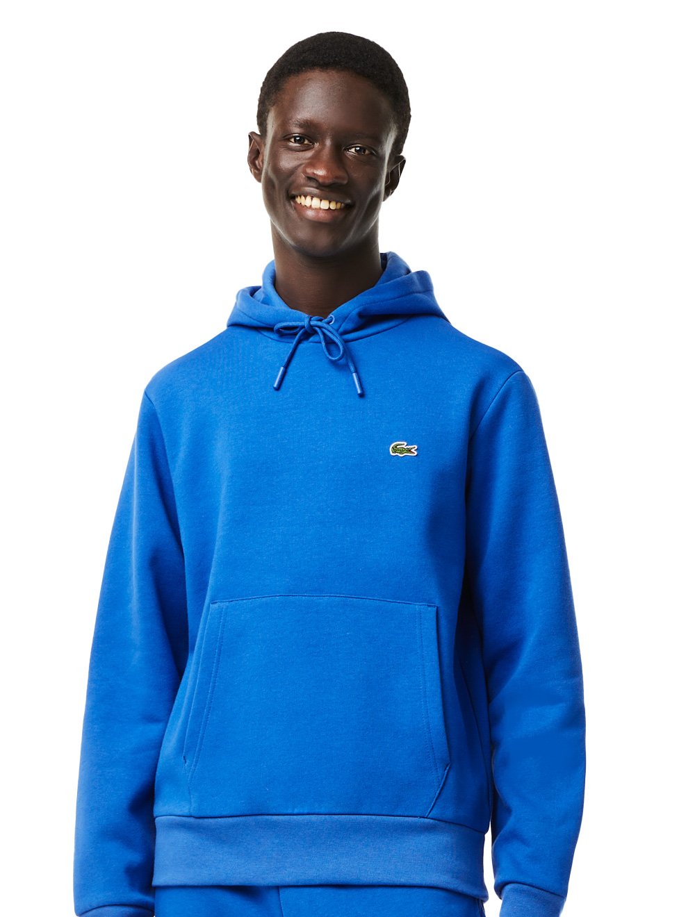 Moletom Lacoste Masculino Organic Cotton Hooded Azul Royal