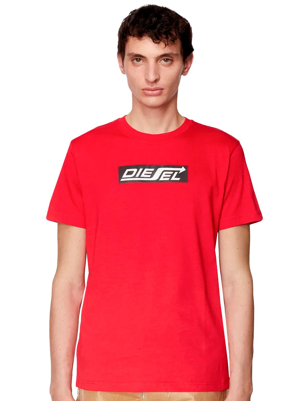 Camiseta Diesel Masculina T-Diegor-SH1 Arrow Logo Vermelha