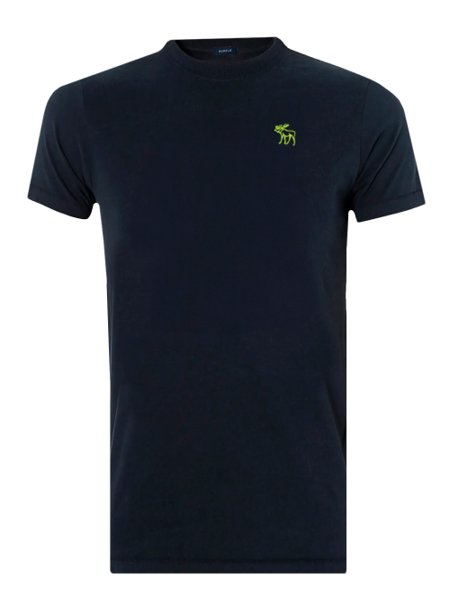 Camiseta Abercrombie Masculina Outline Green Icon Azul Marinho