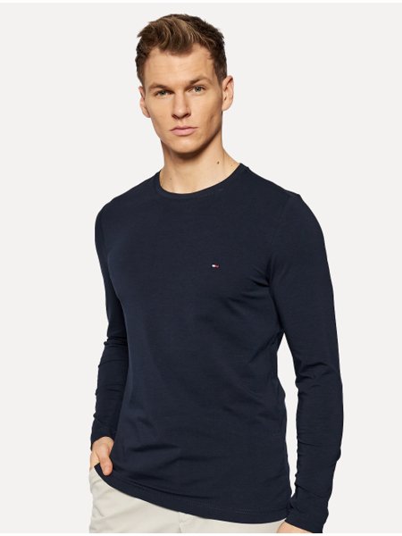 Tommy Hilfiger Camiseta masculina de algodão de manga comprida