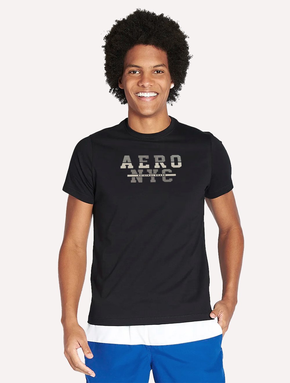 Camiseta Aeropostale Aero NYC Logo Preta
