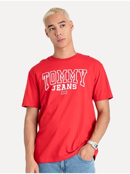 Camiseta Tommy Jeans Masculina Arc Entry Graphic Vermelha
