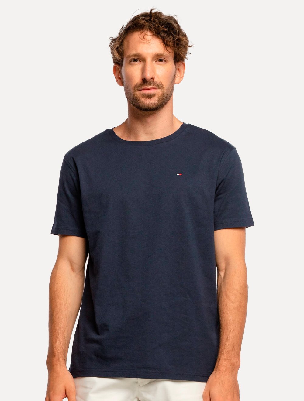 Camiseta Tommy Hilfiger Masculina Essential Cotton Azul Marinho