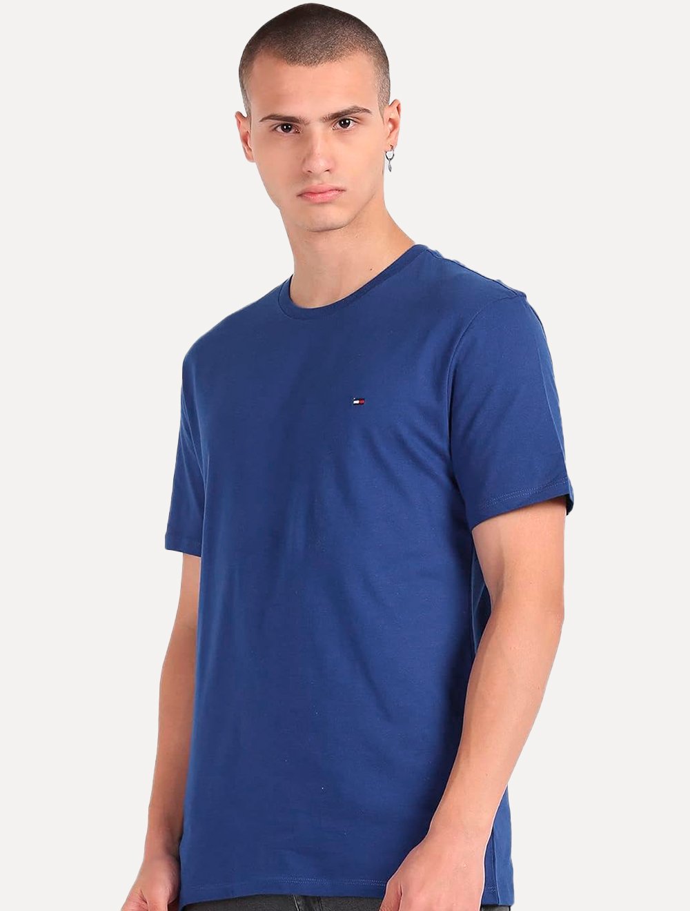 Camiseta Tommy Hilfiger Masculina Center Chest Graphic Azul - Compre Agora
