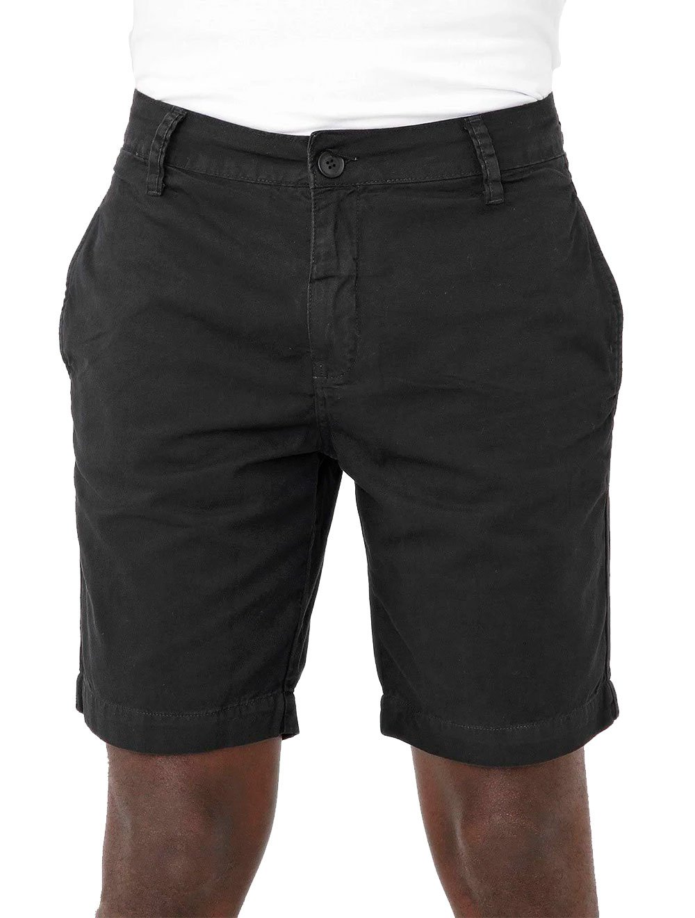 Bermuda Calvin Klein Jeans Masculina Sarja Chino Pockets Preta