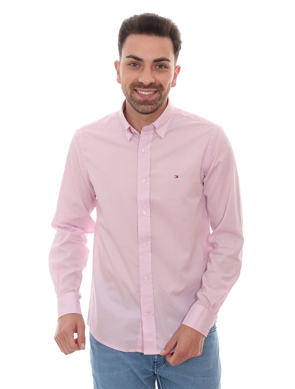 camiseta tommy hilfiger rosa