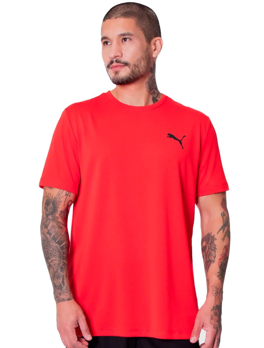 camiseta puma masculina vermelha