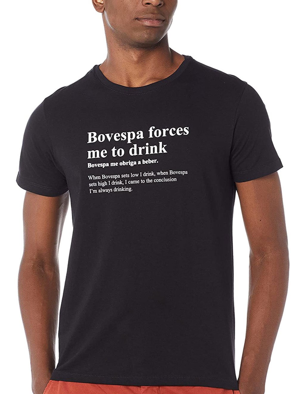Camiseta Sergio K Masculina Bovespa Drink Preta