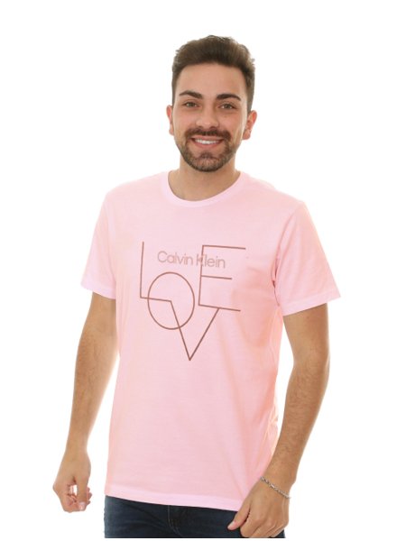 Camiseta Calvin Klein Lisa Rosa - Faz a Boa!