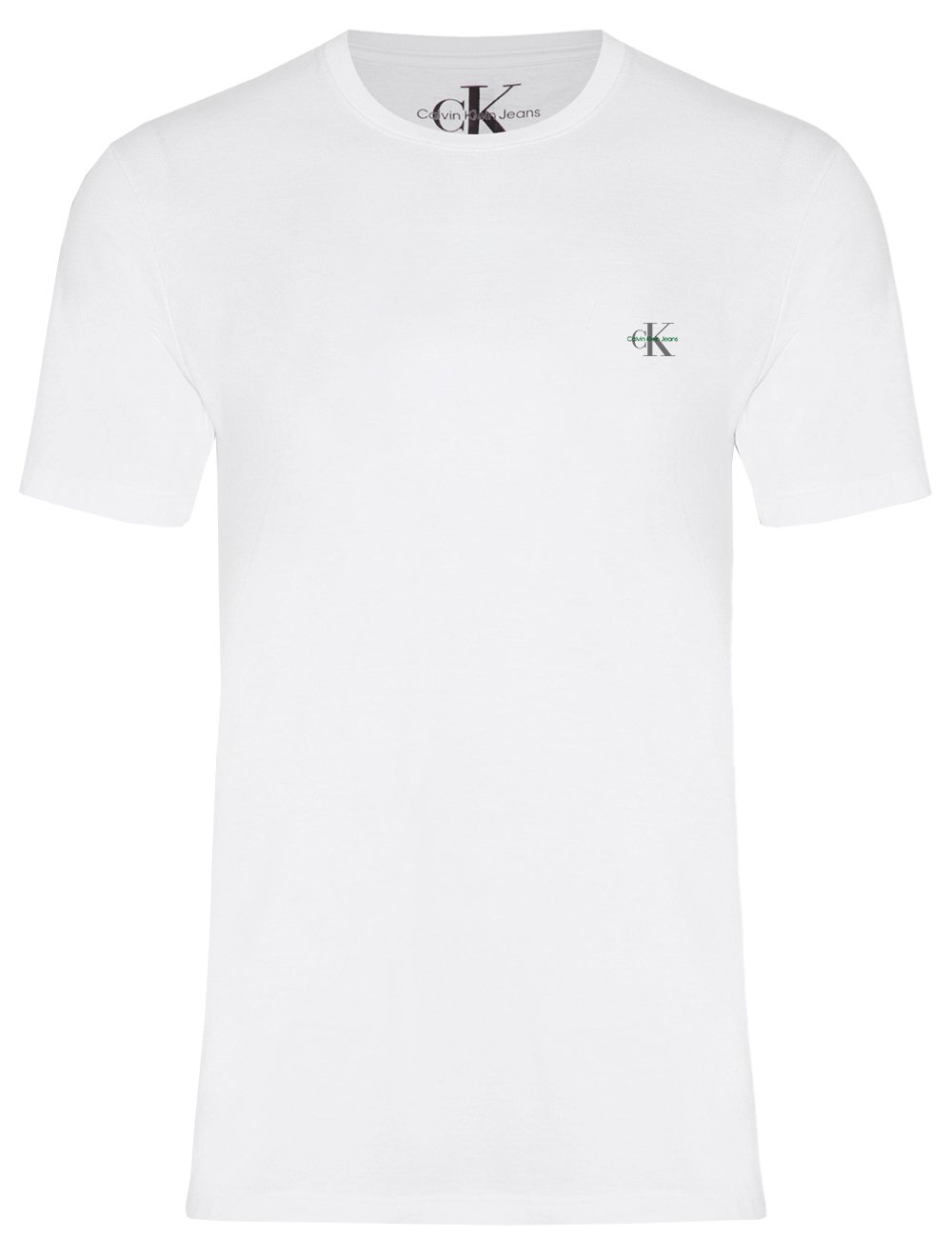 Camiseta Calvin Klein Jeans Masculina New Logo Re Issue Branca