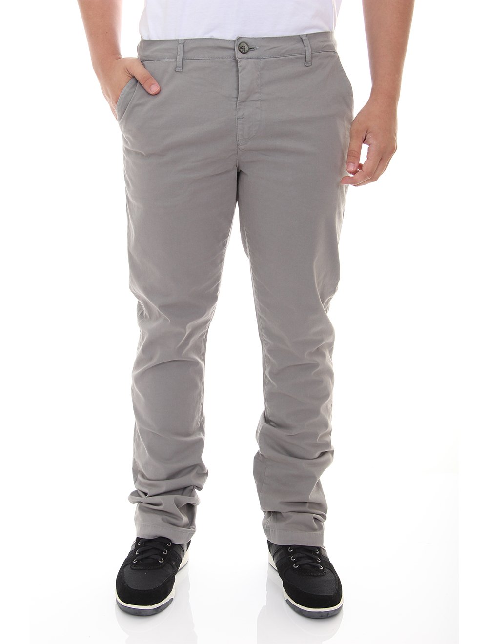 en color gris  Moda, Roupas, Modelos de calças