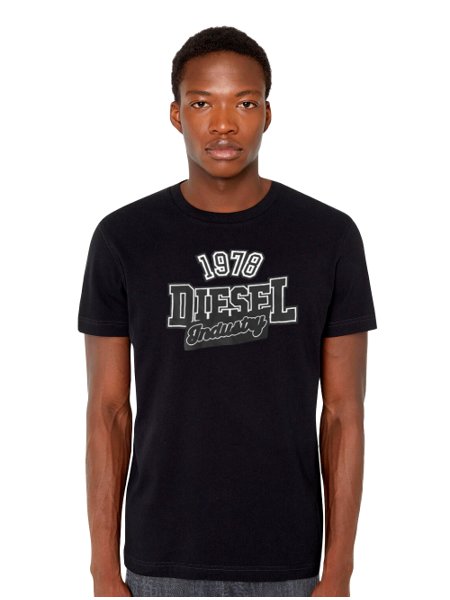 Camiseta Diesel Masculina T-Diegos-K26 1978 Industry Preta