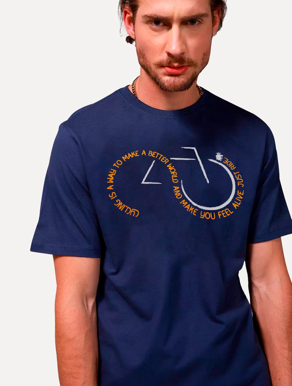 Camiseta Von der Volke Origineel Cycling Azul Marinho