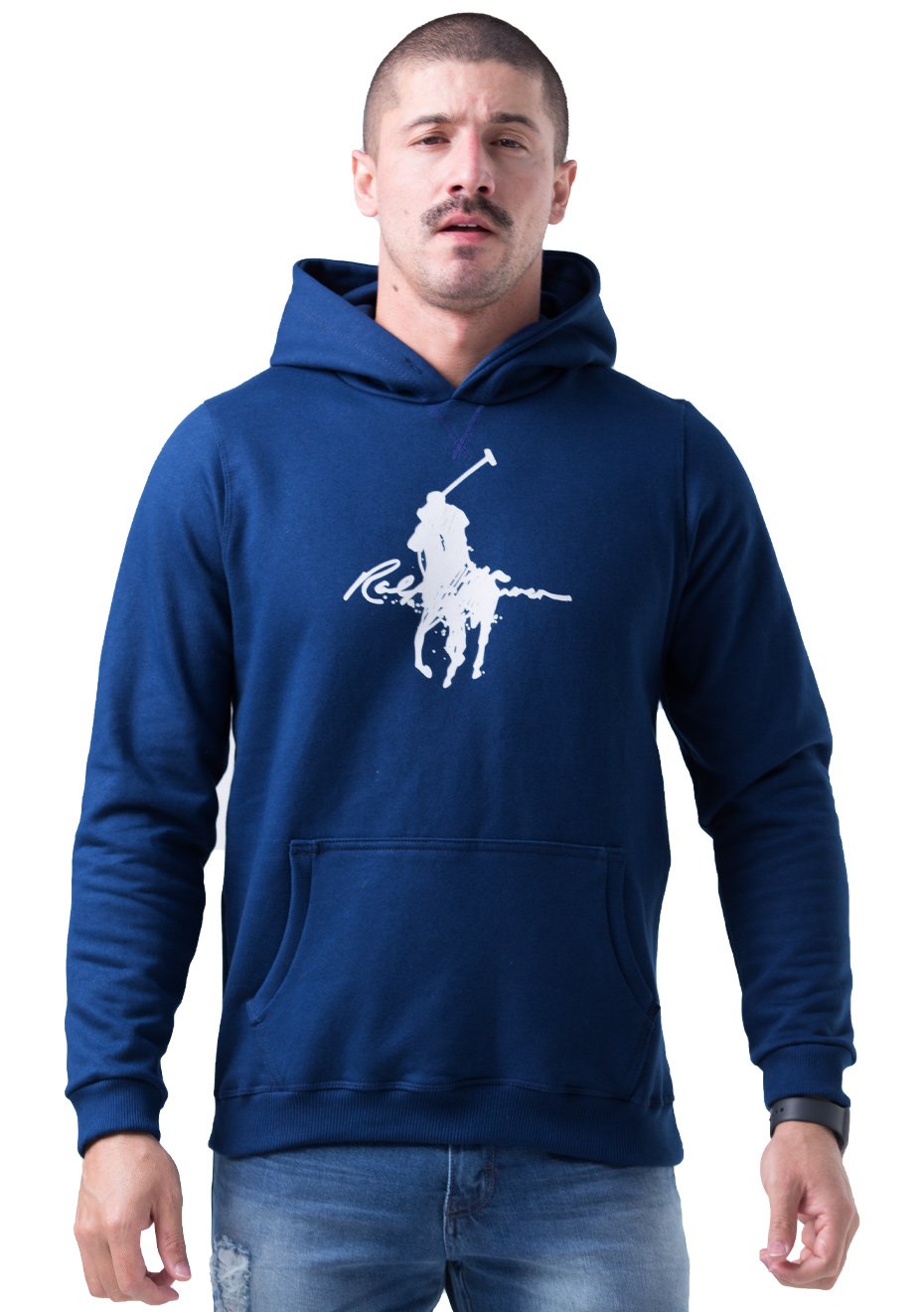 polo pink pony moletom com capuz