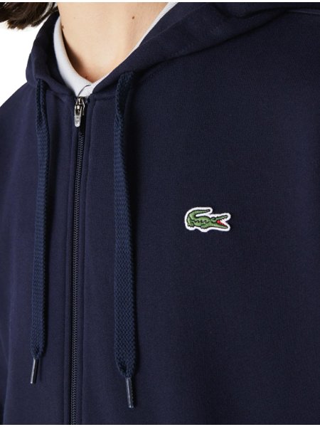 Moletom Lacoste Masculino Sport Fleece Hoodie Full Zip Verde