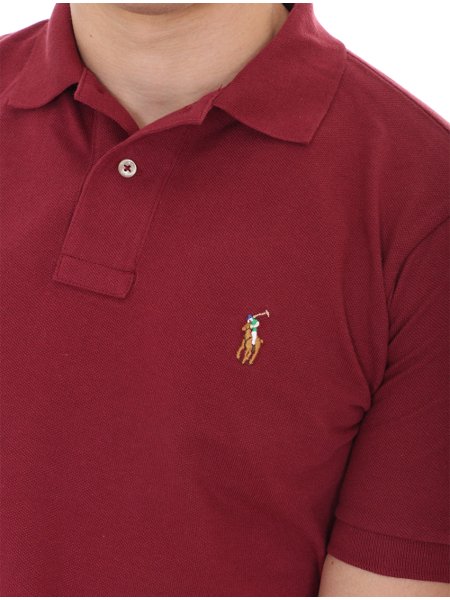 ralph lauren burgundy polo